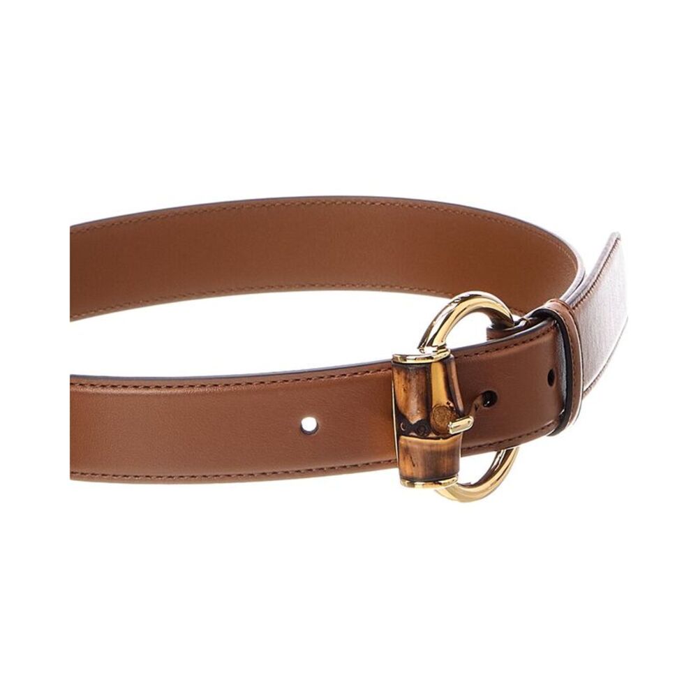 Gucci Bamboo Leather Belt, Brown - Picture 2 of 3